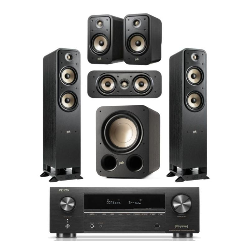 Polk Audio ES55 5.1 Home Theatre System plus Denon AVR-x1800H AV Receiver