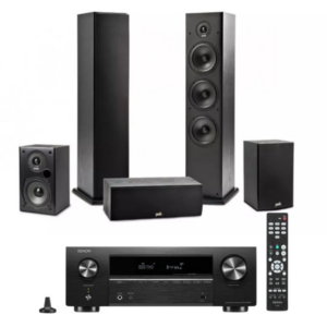 Polk T50 5.0 Home Theatre Package with Denon AVR-x580BT Receiver